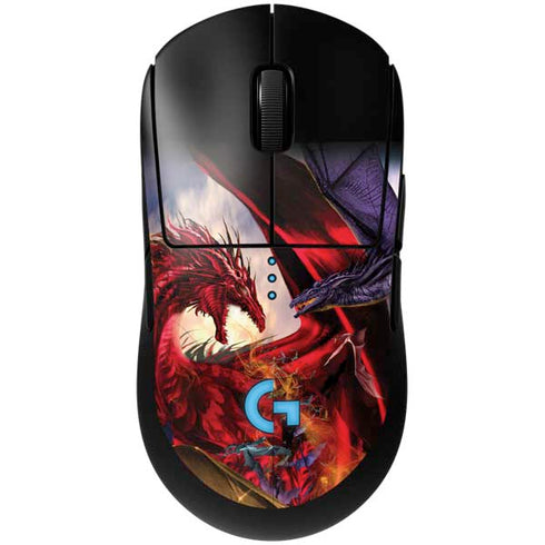 Dragon Battle by Ruth Thompson G Pro Wireless Gaming Mouse Skin